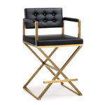 Annadale Counter Stool - Black/Gold