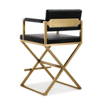 Annadale Counter Stool - Black/Gold