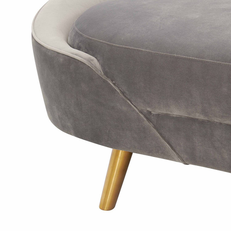 Blinkwater Velvet Sofa - Grey