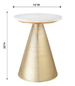 Swazi Marble Accent Table