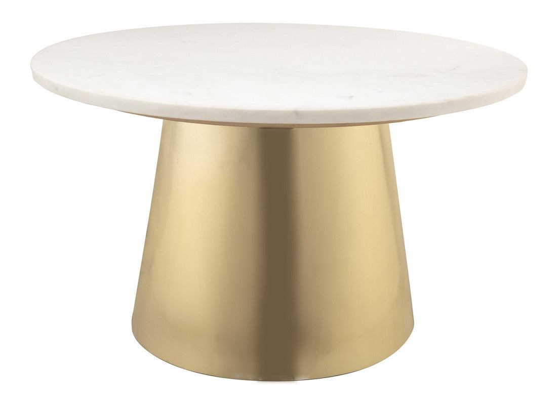 Asbes Coffee Table - Marble, Gold