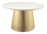 Asbes Coffee Table - Marble, Gold