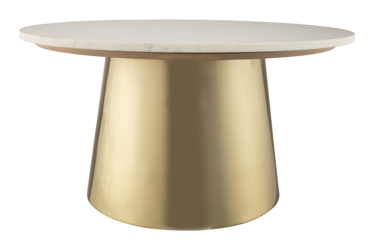 Asbes Coffee Table - Marble, Gold
