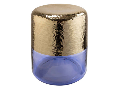 Freesia Side Table - Gold/Blue