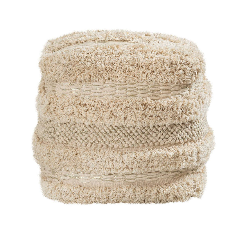 Watervail Textured Pouf