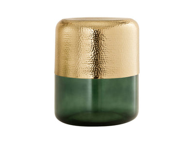 Freesia Side Table - Gold/Green