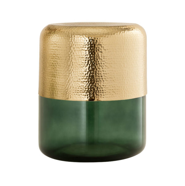Freesia Side Table - Gold/Green