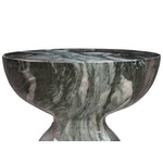 Myrna Concrete Marble End Table - Grey/Blue