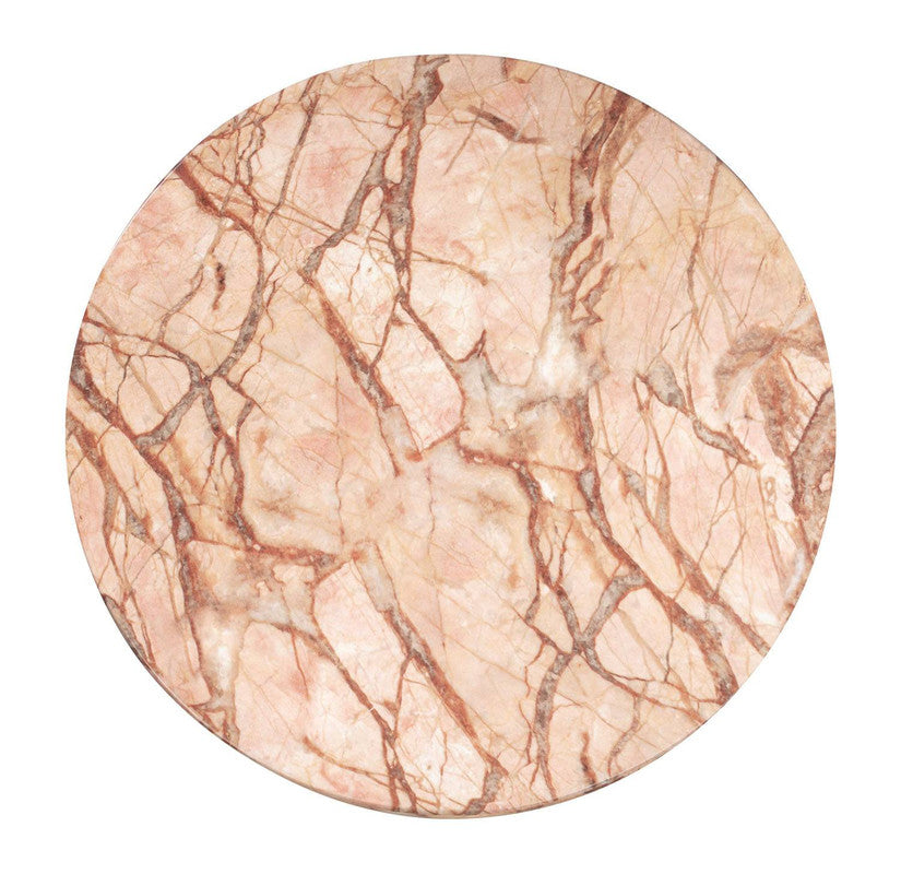 Myrna Concrete Marble End Table - Pink