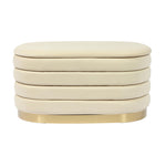 Verona Velvet Bench - Cream