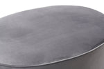 Nerina Velvet Ottoman - Grey