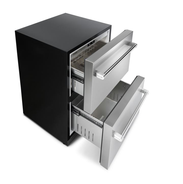 Thor Kitchen Stainless Steel Undercounter Refrigerator with Two Drawers (5.4 cu.ft) - TRF24U