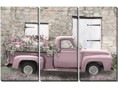 Flower Delivery Wall Art - Pink - 45 X 30 - Set of 3