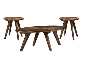 Lapland Ens. Table de centre avec 2 tables de bout - noyer