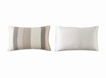 The Great Indoors 5-Piece King Comforter Set rectangular pillow sham with striped quilted front and solid cream reverse