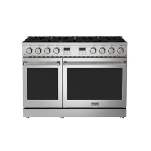 Thor Kitchen Cuisinière professionnelle 7,6 pi³ à gaz de 48po en acier inoxydable – ARG48