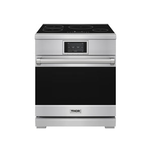 Thor Kitchen Cuisinière professionnelle 4,8 pi³ à induction de 30po en acier inoxydable – XRI30E