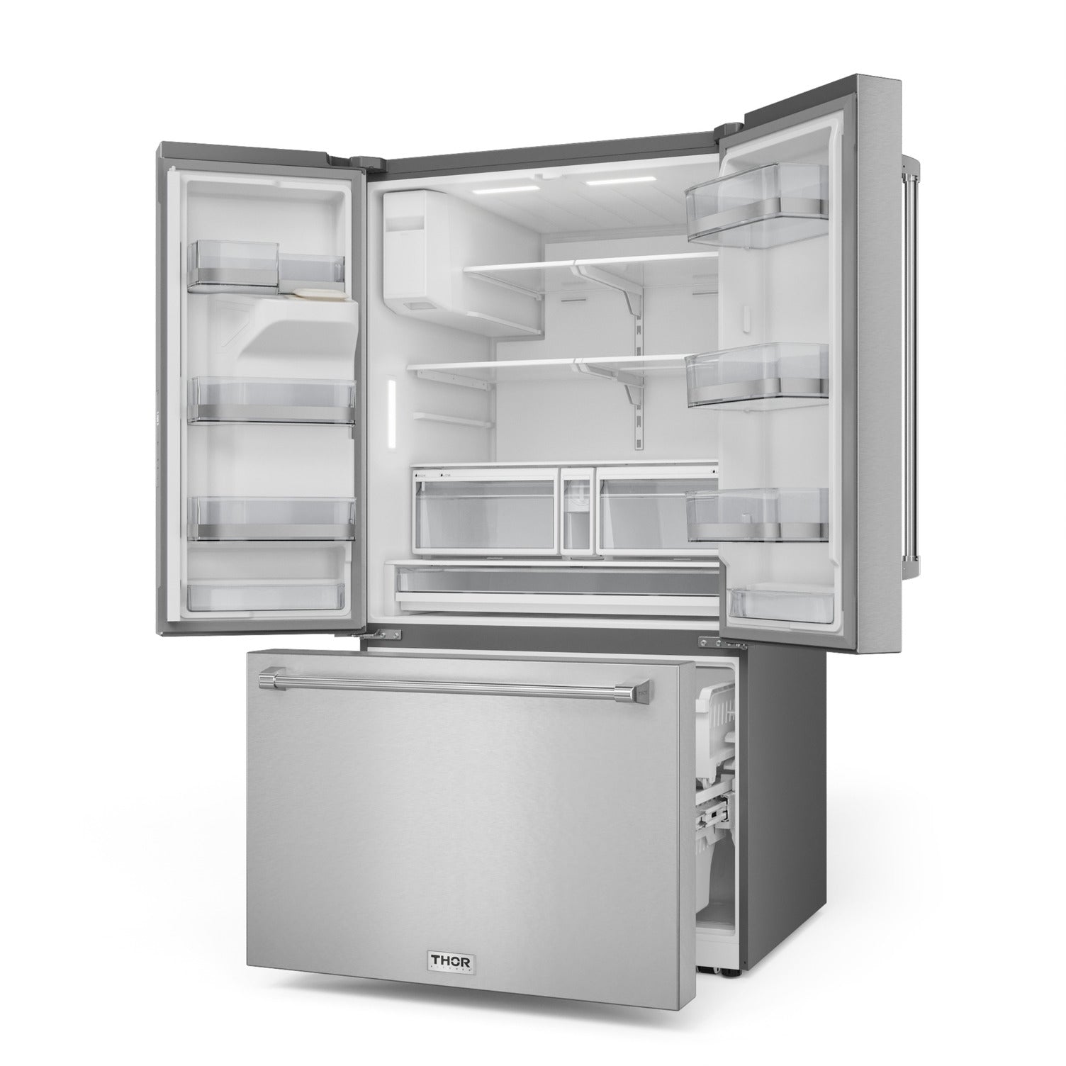 Thor Kitchen 36" 28.9 Cu. Ft. Stainless Steel French Door Refrigerator – TRF3628FFD