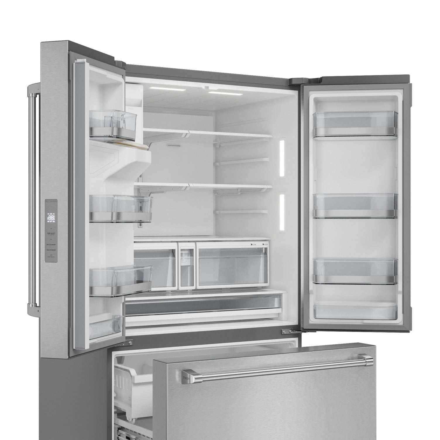Thor Kitchen 36" 28.9 Cu. Ft. Stainless Steel French Door Refrigerator – TRF3628FFD