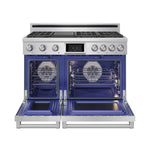 Thor Kitchen Stainless Steel 48" Dual Fuel Range (7.6 cu ft)- XRD48E