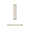 Thor Kitchen Trousse de poignées et quincaillerie pour réfrigérateur 36po bronze – CKA-RF3621-BRZ