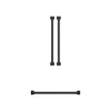 Thor Kitchen Trousse de poignées et quincaillerie pour réfrigérateur 30po noir – CKA-RF3017-BLK