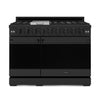Thor Kitchen Série Gordon Ramsay Cuisinière au gaz professionnelle autonome 7,0 pi³ four double acier inoxydable noir RSG48EB