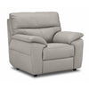 Toscana Fauteuil en cuir - gris