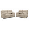 Toscana Ens. Sofa et causeuse en cuir - tan