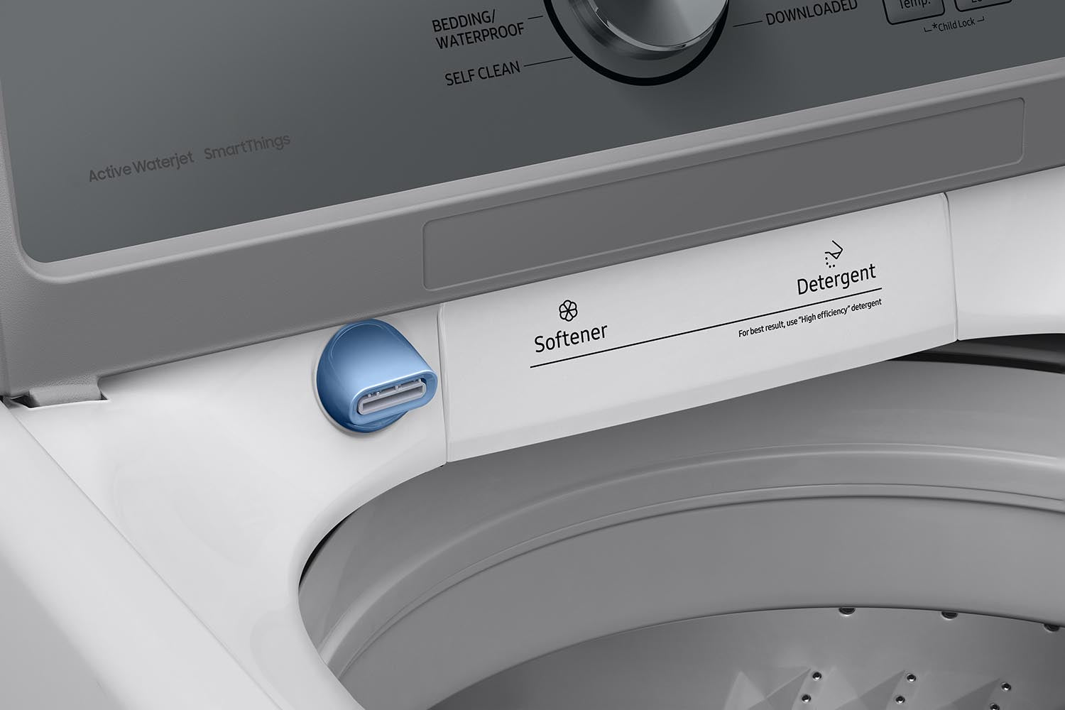 Samsung White Top Load Washer with Agitator and SmartThings (5.3 Cu.Ft) - WA46CG3505AWA4