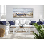 Saturday Afternoon Wall Art - Blue/White - 56 X 29