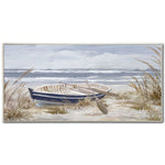 Saturday Afternoon Wall Art - Blue/White - 56 X 29