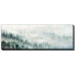 Foggy Forest Wall Art - Green/White - 59 X 20