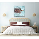 Ride the Current Wall Art - Blue/Brown - 32 X 32