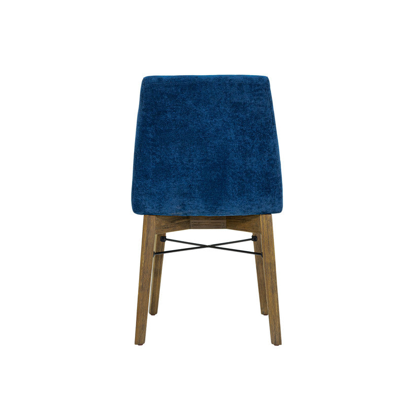 Borgergade Dining Chair Set - Blue/Chestnut - Set of 2