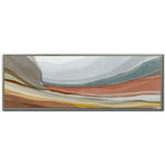 Rainbow Hills Wall Art - Multi Coloured - 61 X 21