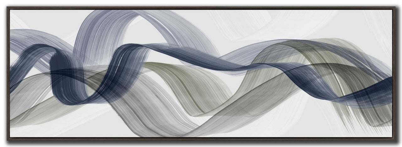 Pathways Wall Art - Blue/Grey - 61 X 21