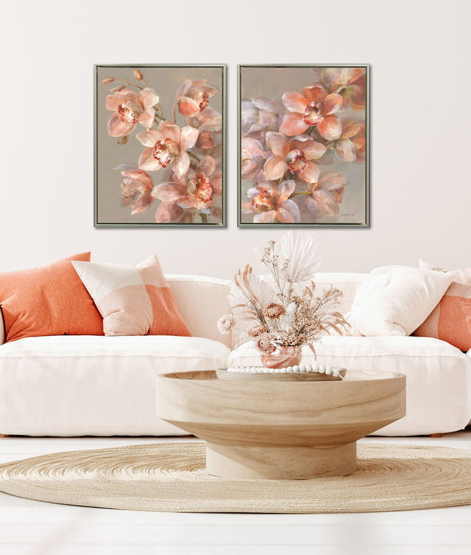 Pink Flowers I Wall Art - Pink - 25 X 31