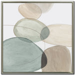 Circles I Wall Art - Light Brown/Green - 33 X 33
