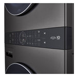 LG Black Stainless Steel Wash Tower™ 5.2 Cu. Ft. Front Load Washer and 7.4 Cu. Ft. Gas Dryer - WKGX201HBA