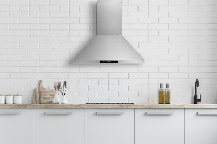 Hauslane Chef Series Stainless Steel 30" 860 CFM Wall Mount Range Hood - WM-538SS-30