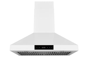 Hauslane Hotte de cuisinière murale série Chef 30po 860 PCM blanc mat – WM-538WHT-30