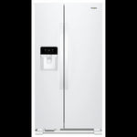 Whirlpool 32.75" 21 Cu. Ft. White Side-by-Side Refrigerator - WRS321SDHW