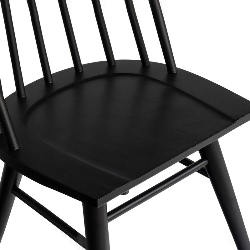 Amalien Dining Chair Set - Black - Set of 2