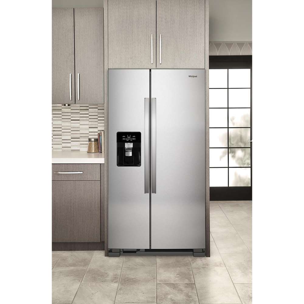 Whirlpool 33.1" 21.4 Cu. Ft. Stainless Steel Side-by-Side Refrigerator - WRS321SDHZ