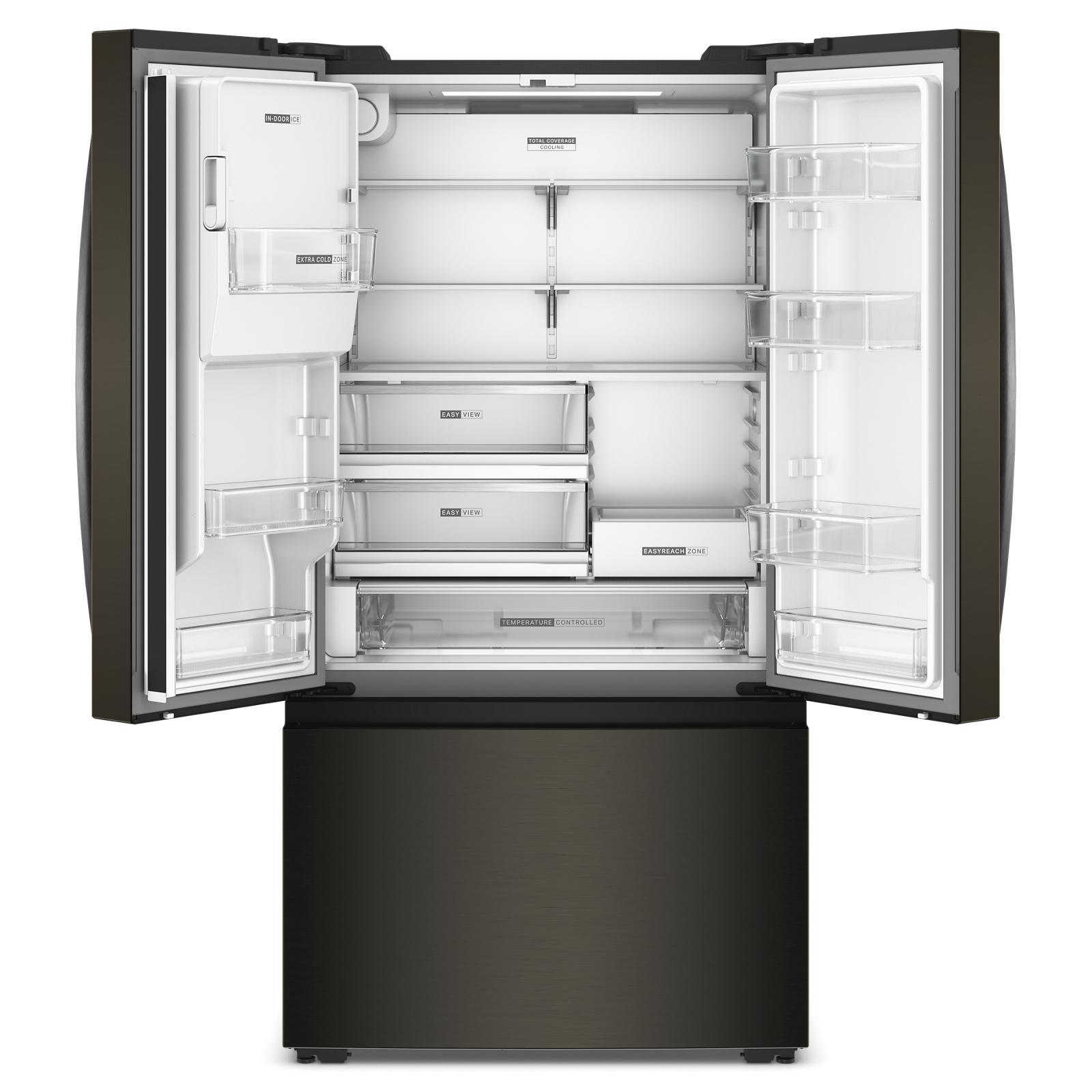 Whirlpool 36" 23 Cu. Ft. Black Stainless Steel Counter Depth French Door Refrigerator - WRFC5036RV