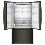 Whirlpool 36" 24 Cu. Ft. Black Stainless Steel Counter Depth French Door Refrigerator - WRFC3036RV