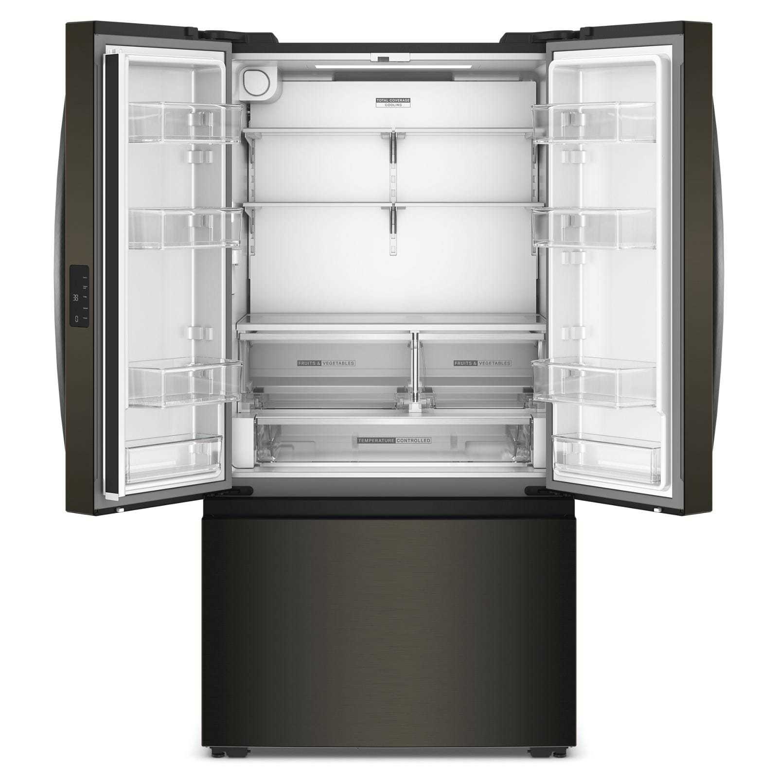 Whirlpool 36" 24 Cu. Ft. Black Stainless Steel Counter Depth French Door Refrigerator - WRFC3036RV