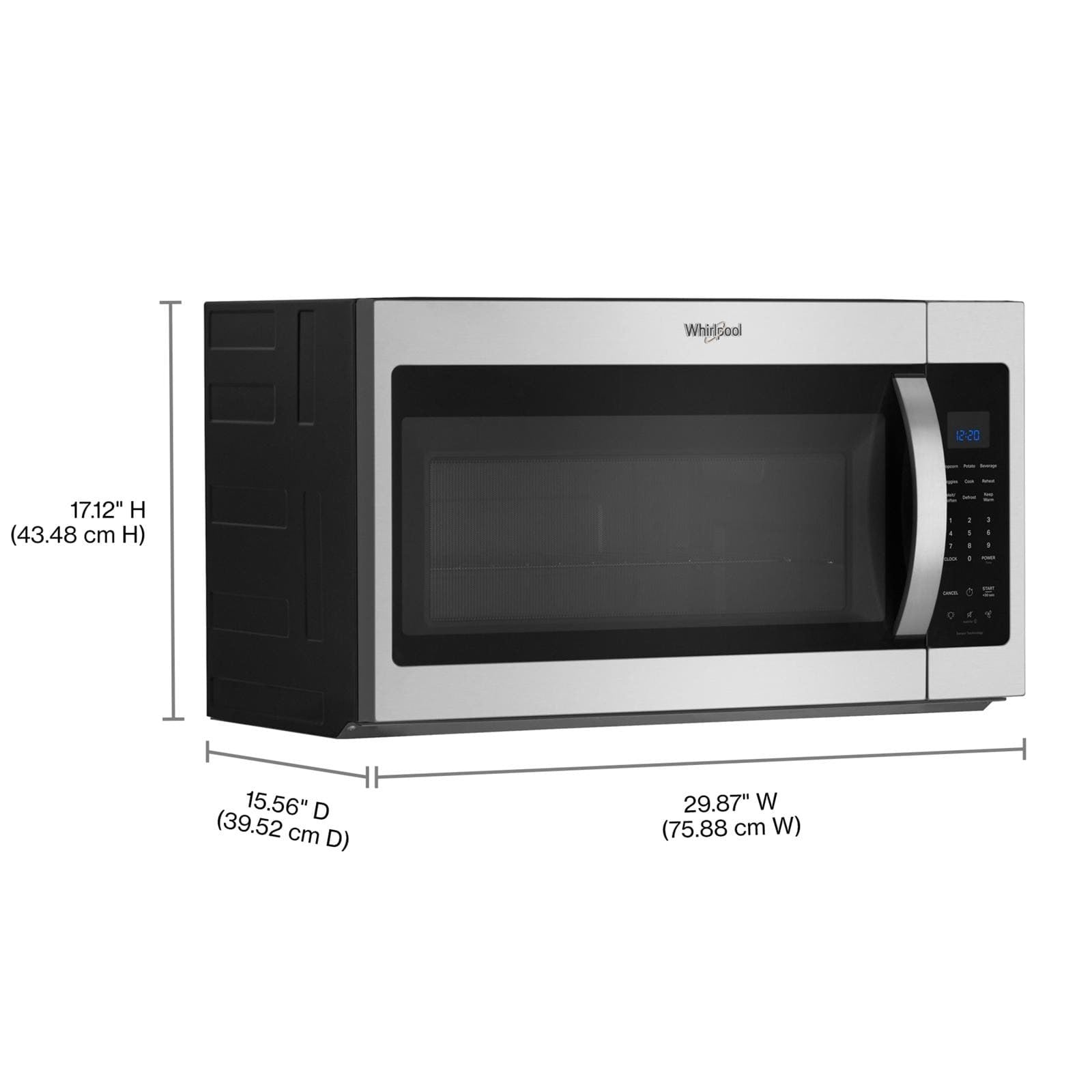 Whirlpool Fingerprint Resistant Stainless Steel Over-The-Range Convection Microwave (1.9 Cu. Ft.) - YWMMS3230SZ