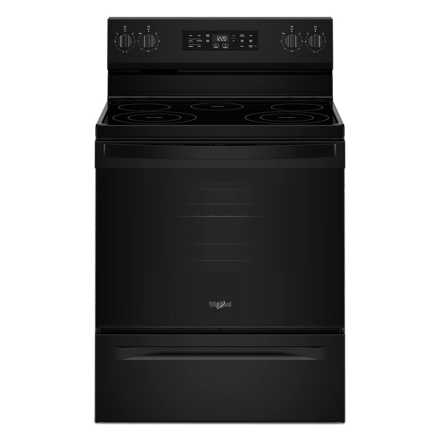 Whirlpool Black Freestanding Electric Single Oven Convection Range (5.3 Cu. Ft.) - YWFES4530SB